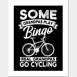 Real Grandpas Go Cycling Gift Posters and Art